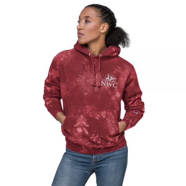 NWC Embroidered | Unisex Champion tie-dye hoodie - Image 4