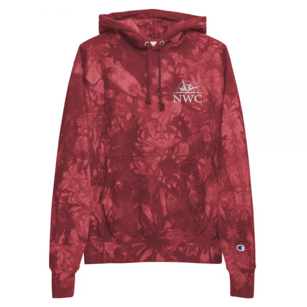 NWC Embroidered | Unisex Champion tie-dye hoodie - Image 3