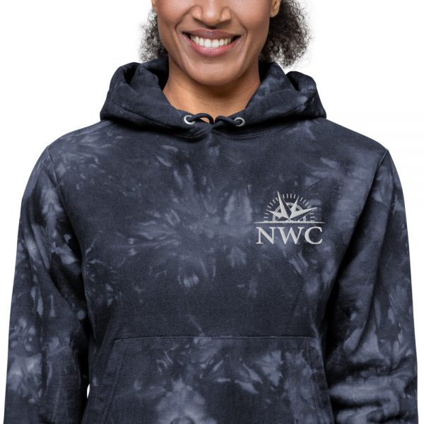 NWC Embroidered | Unisex Champion tie-dye hoodie - Image 5